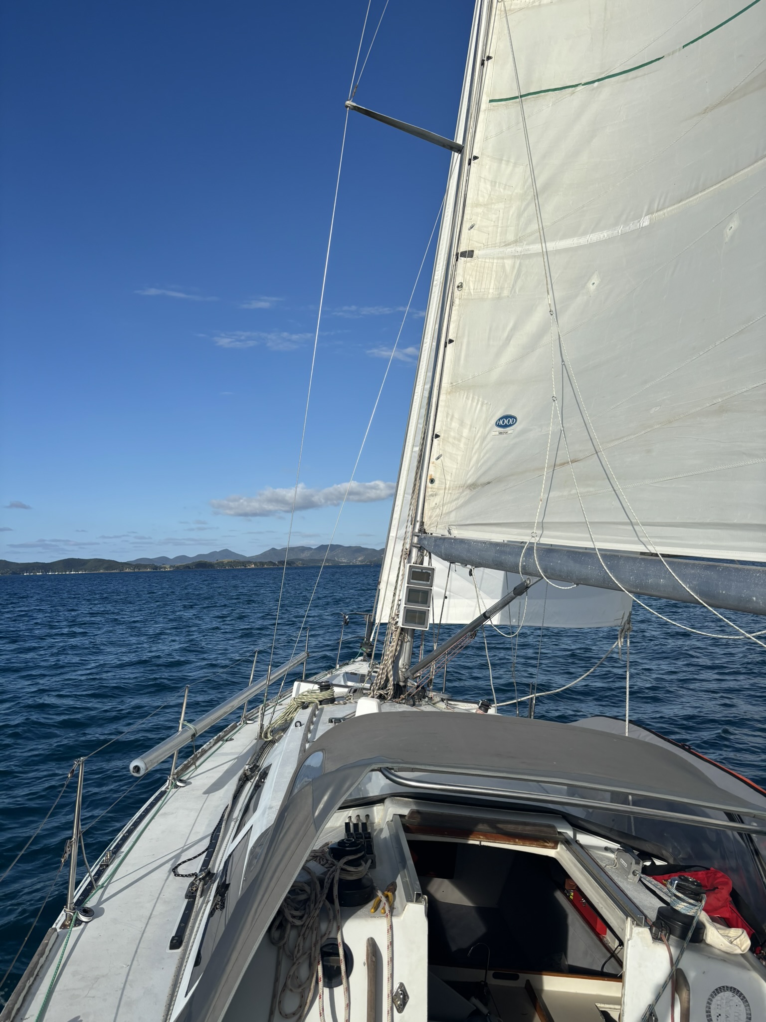 Auspice sailing in the Bay of Islands